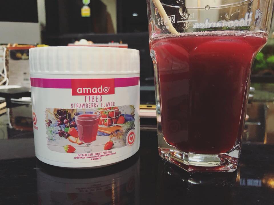 Amado Fiber Strawberry Flavor