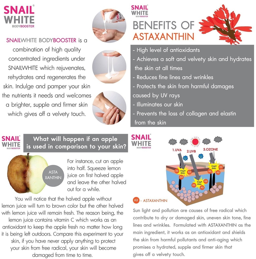 snail white body booster spf 30