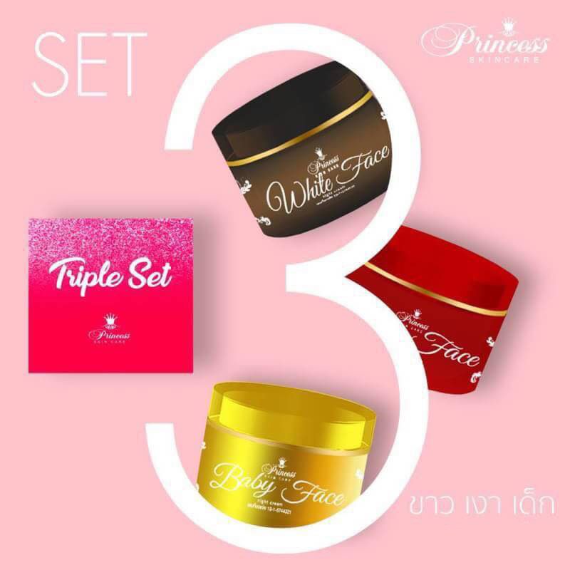 Princess White Skincare Triple Set