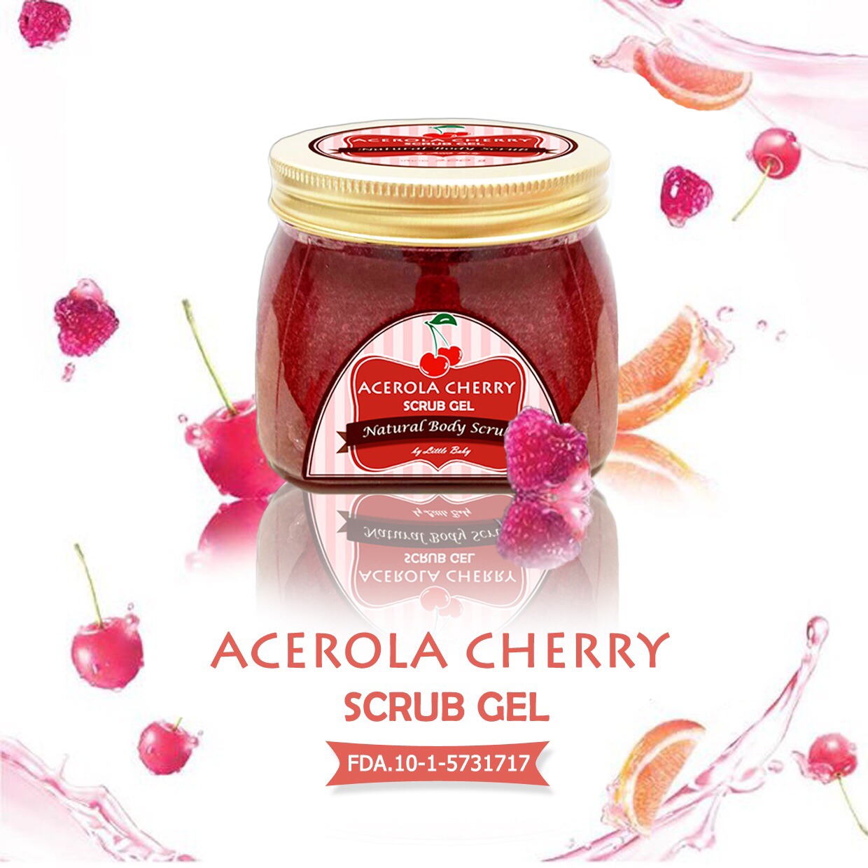 Acerola cherry scrub gel by Little Baby