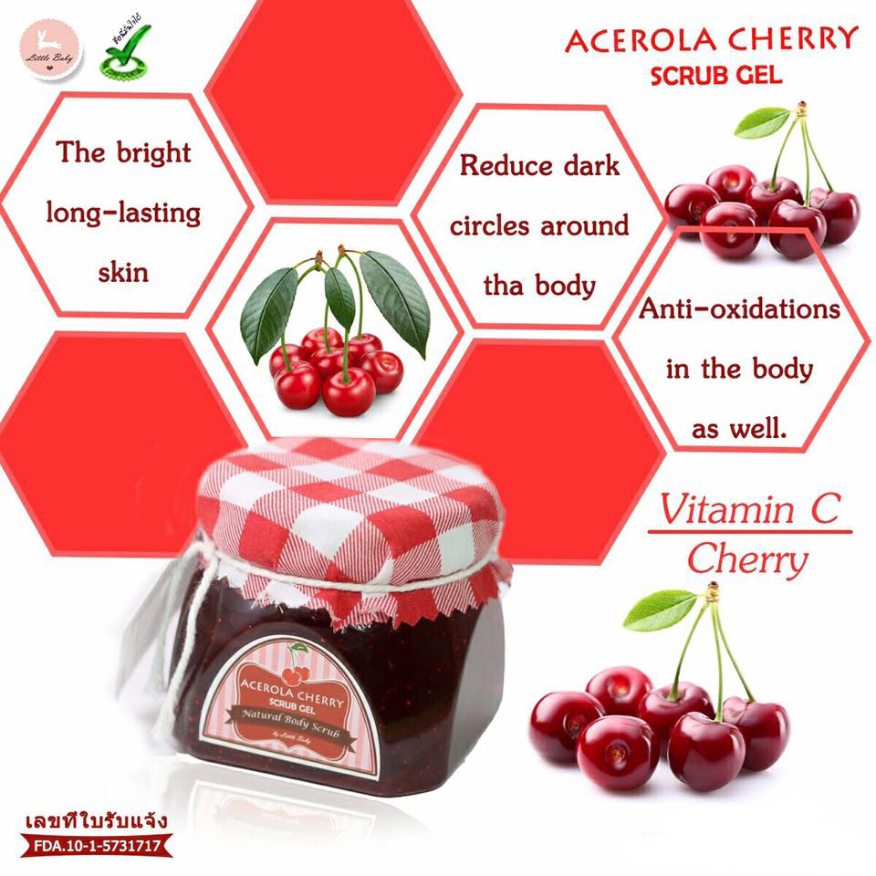 Acerola cherry scrub gel by Little Baby