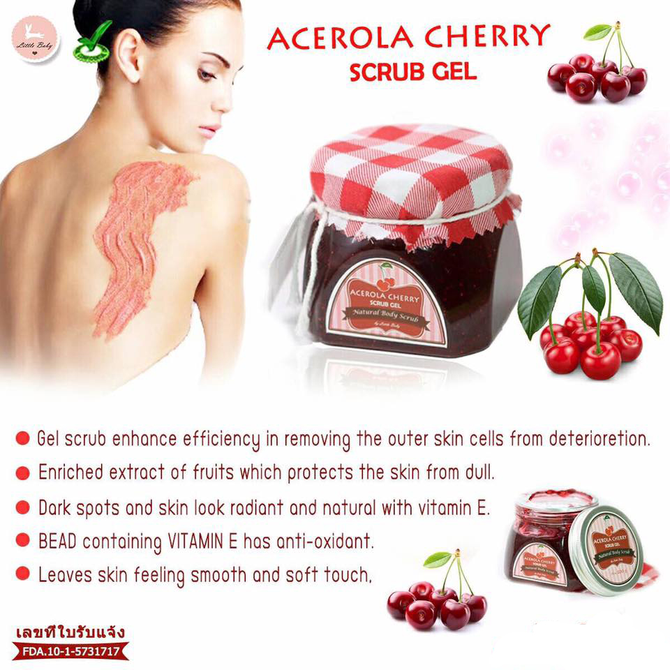 Acerola cherry scrub gel by Little Baby