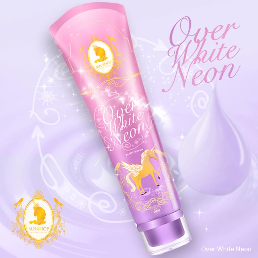 Over White Neon