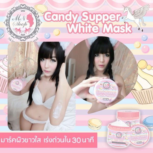 Candy supper white mask4