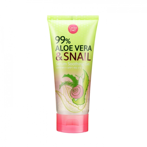 Aloe vera & Snail Serum Soothing Gel Whitening Skin Brighten Reduce