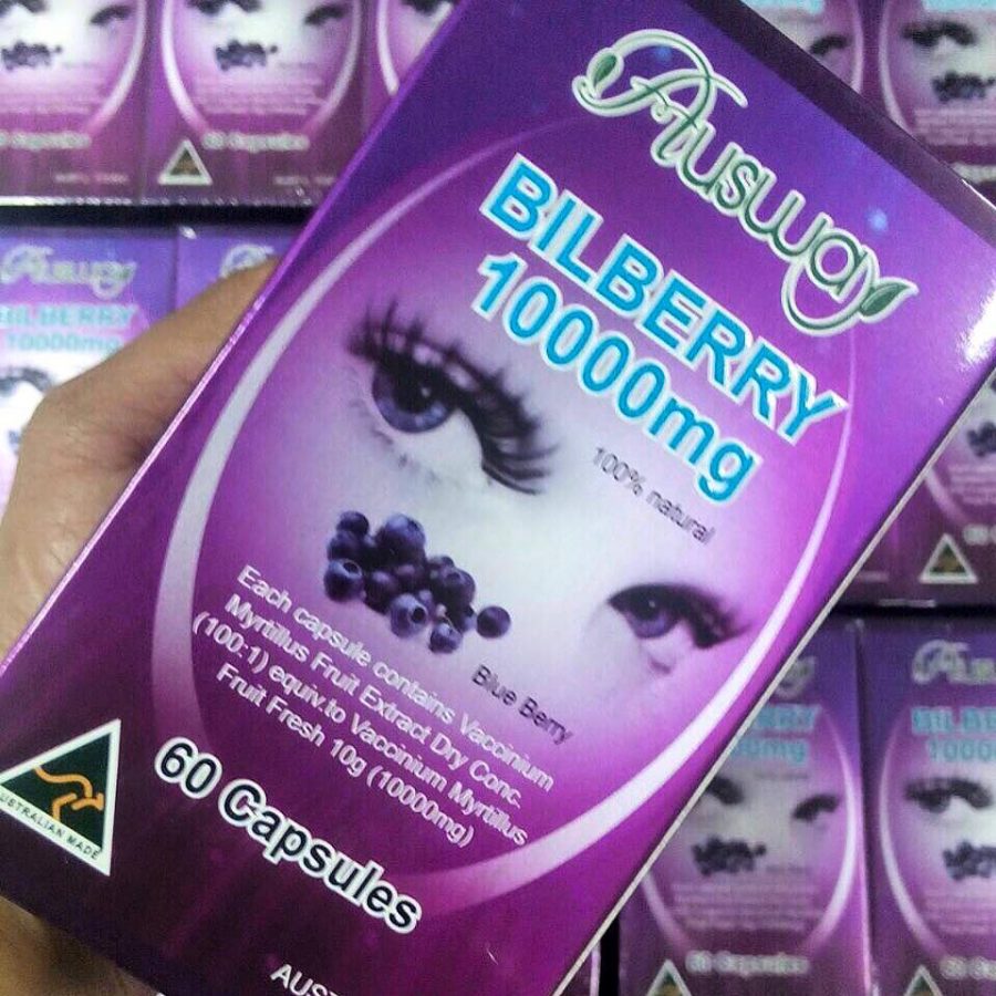Ausway Bilberry 10,000 mg. Thailand Best Selling Beauty Products No