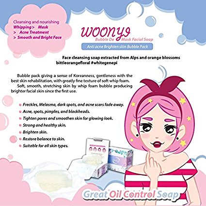 Woonyi Bubble de Mask Facial Soap