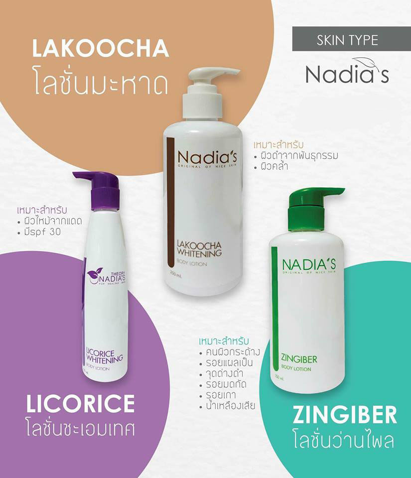 LAKOOCHA WHITENING BODY LOTION by NADIA'S