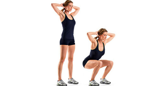 how to lose thigh fat squat