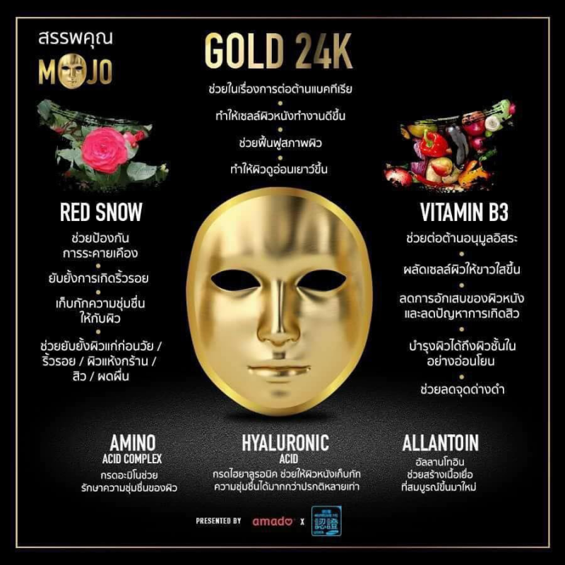 Mojo 24K Gold Face Mask