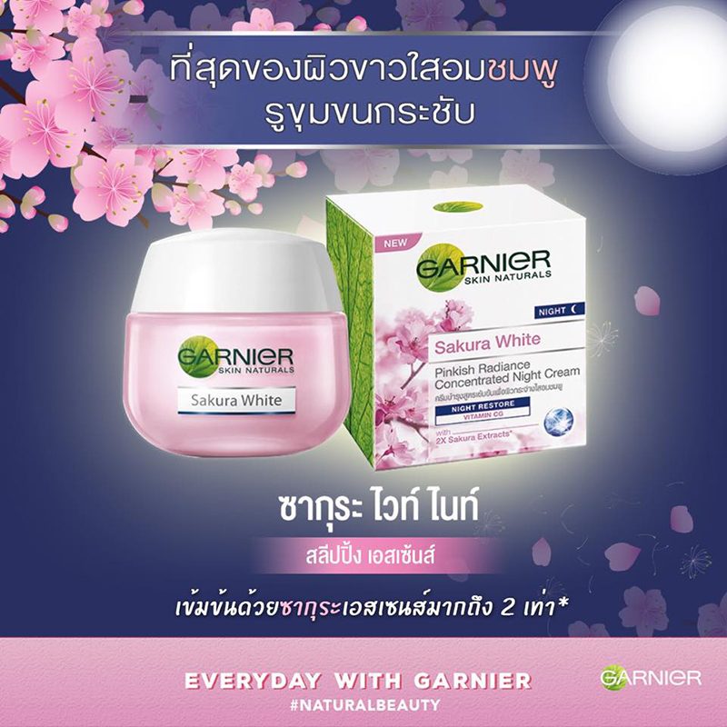 Garnier Sakura White Night Cream