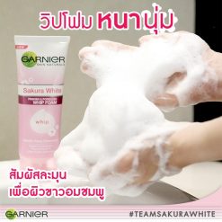 Garnier Sakura White Pinkish & Poreless Whip Foam