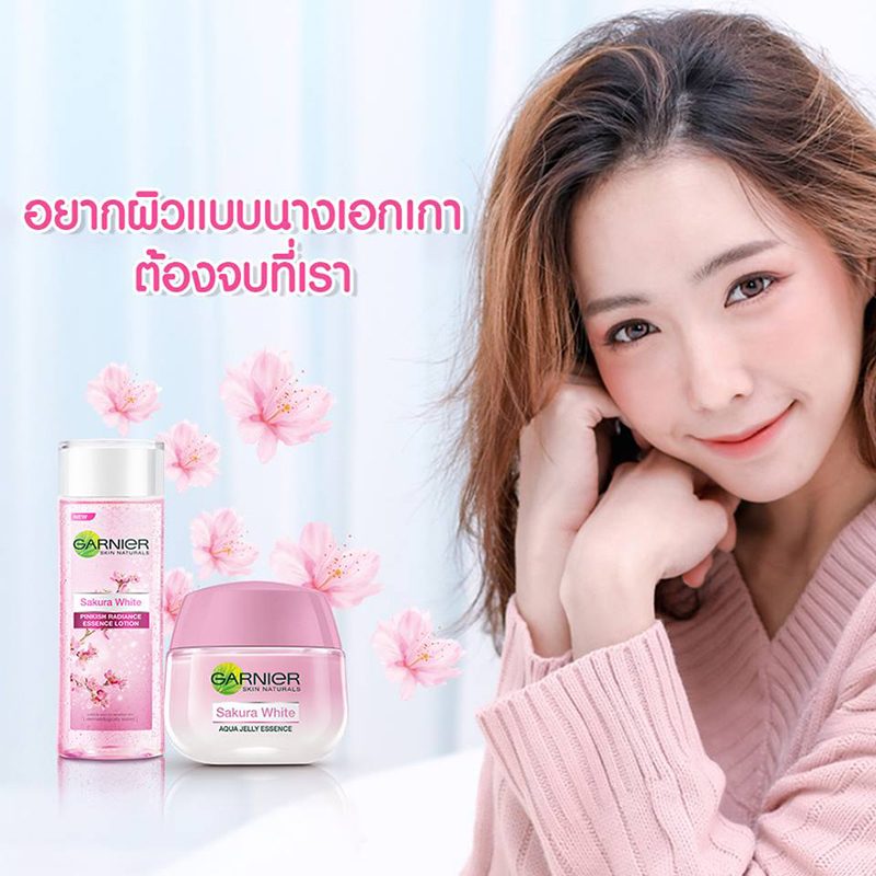 Garnier Sakura White Pinkish Radiance Essence Lotion Thailand Best Selling Products Online Shopping Worldwide Shipping