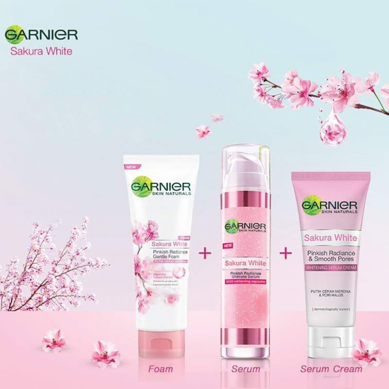 Garnier Sakura White Pinkish Radiance Foam