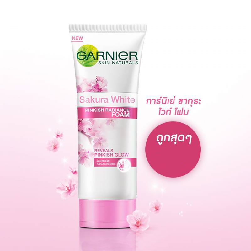 Garnier Sakura White Pinkish Radiance Foam