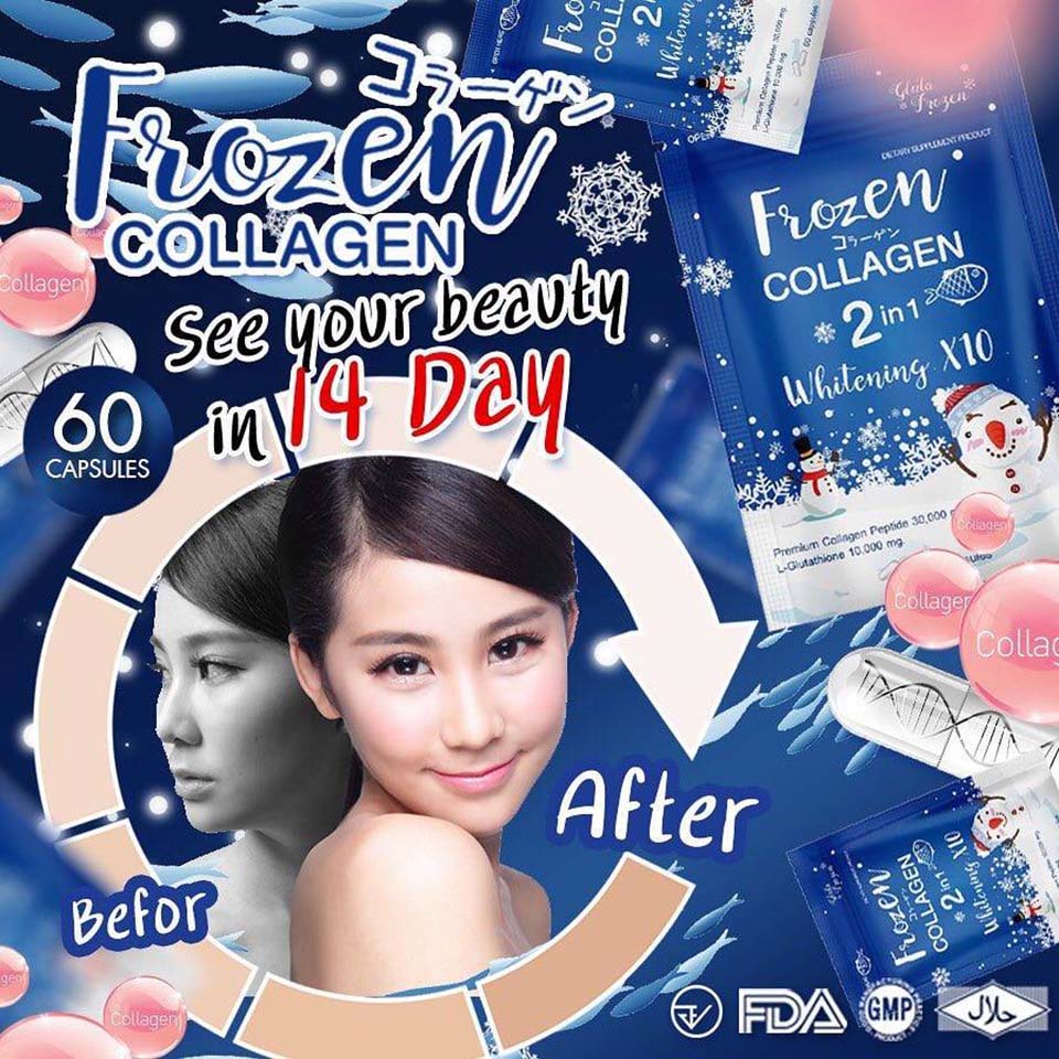 frozen glutathione review Frozen Collagen by Gluta Frozen - Thailand Best Selling Beauty Products -  No.1 Online shopping Store