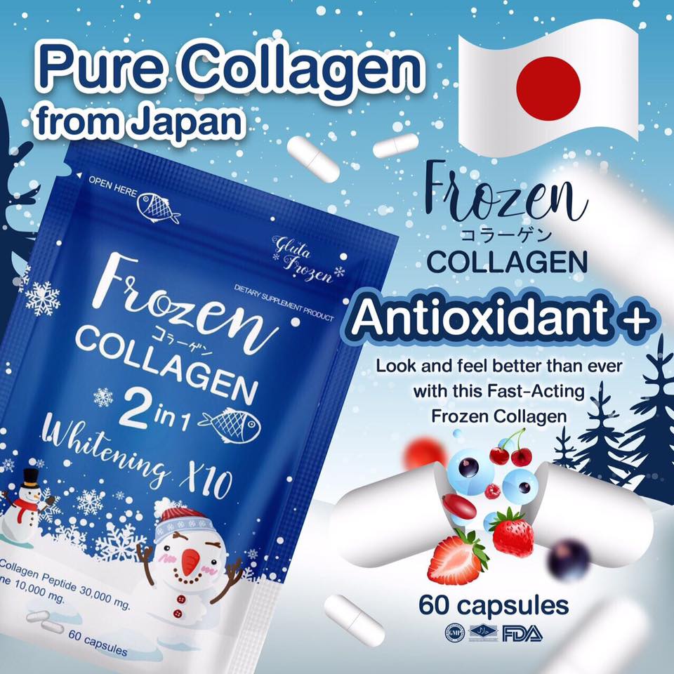 Frozen Collagen by Gluta Frozen Best Seller Product 10,000 pcs in 1 week