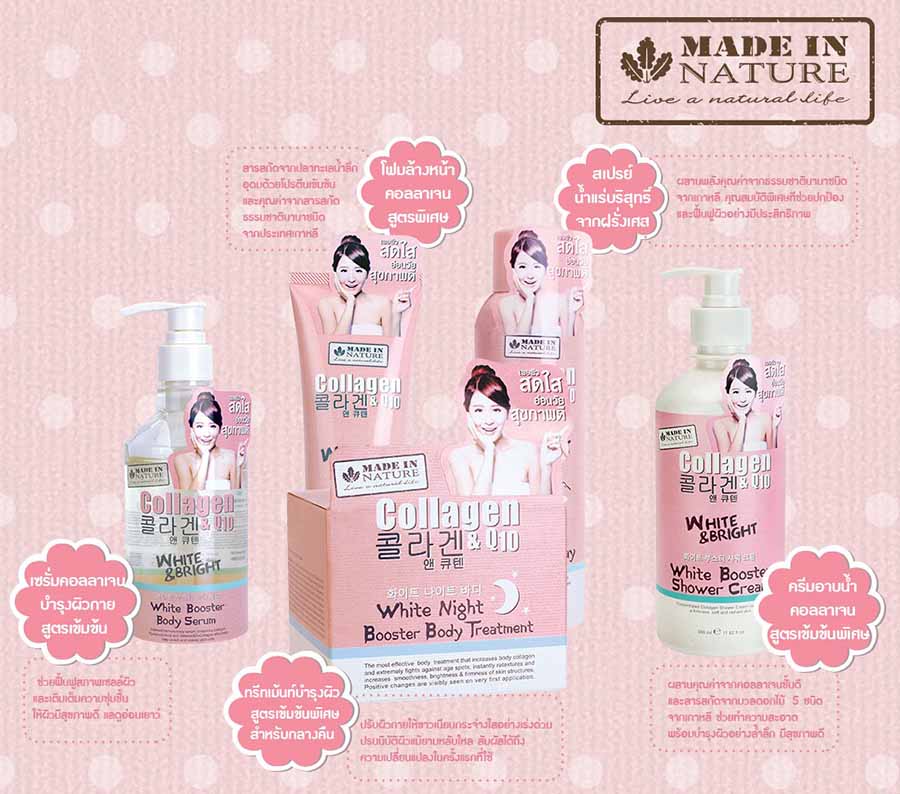 Made In Nature Collagen & Q10 White Booster Shower Cream