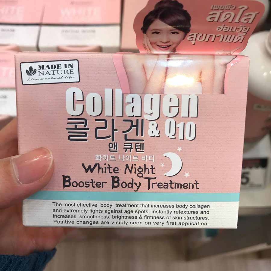 Made In Nature Collagen & Q10 White Night Booster Body Treatment