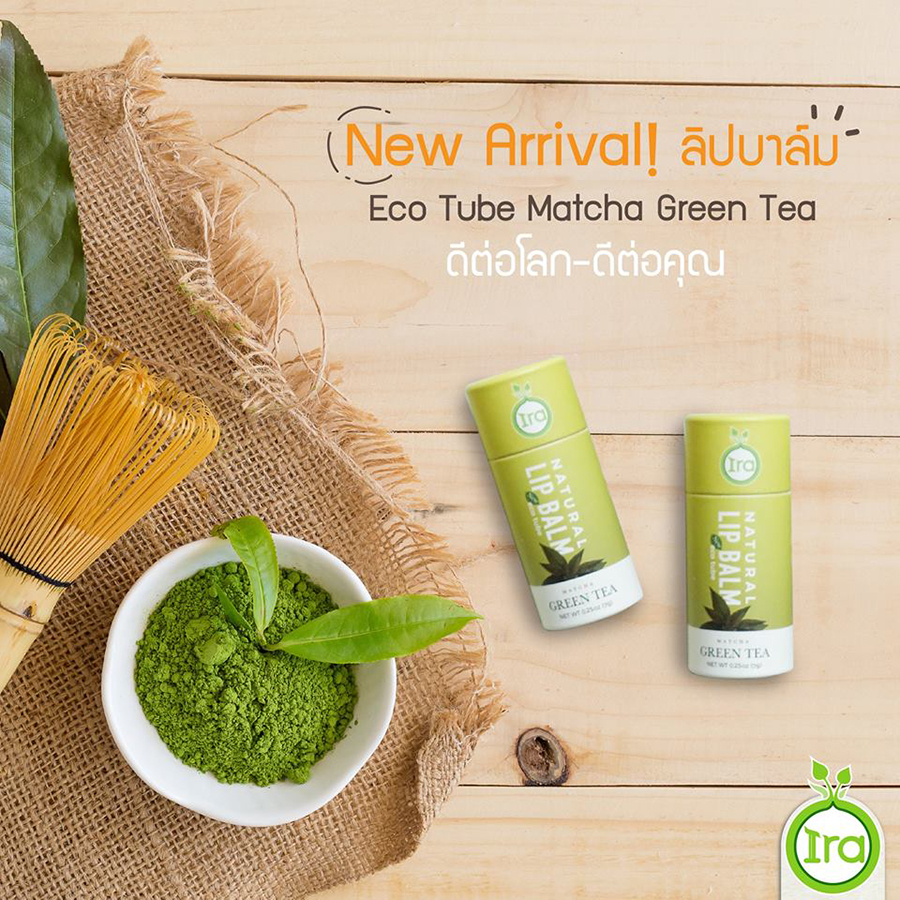 Ira Eco Tube Natural Lip Balm Green Tea