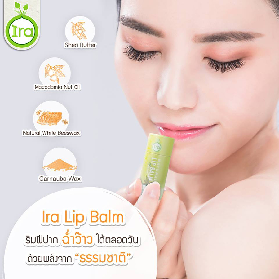 Ira Eco Tube Natural Lip Balm Green Tea