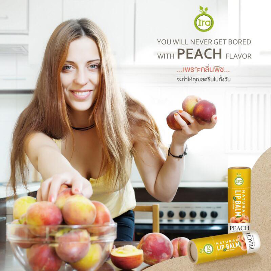 Ira Eco Tube Natural Lip Balm Peach