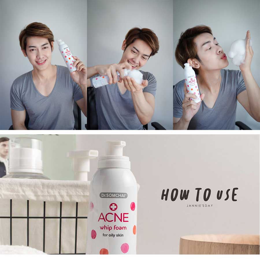 Dr.Somchai Acne Whip Foam For Oily Skin