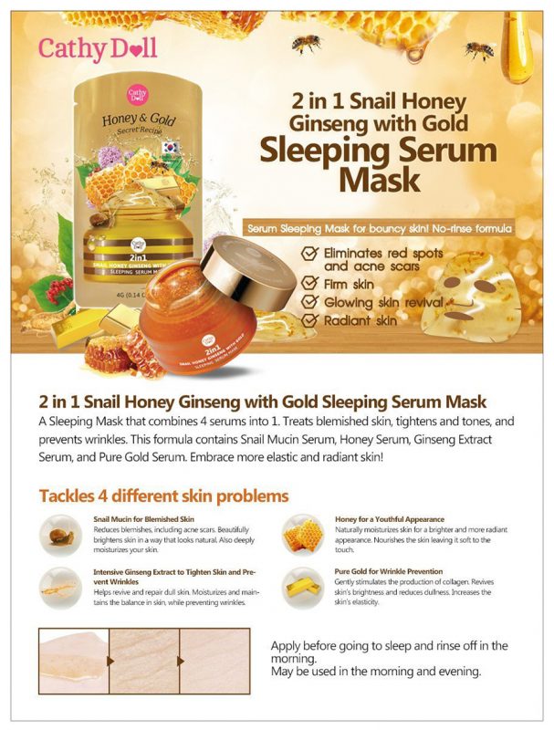 Cathy Doll Secret Recipe 2in1 Snail Honey Ginseng