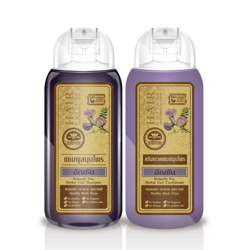 Khaokho Butterfly Pea Herbal Hair Shampoo