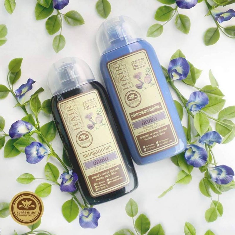 Khaokho Butterfly Pea Herbal Hair Shampoo