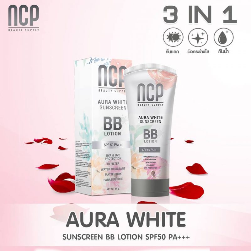 NCP Aura White Sunscreen BB Lotion