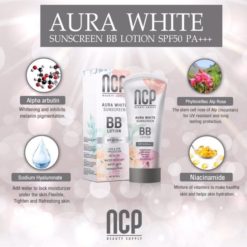 NCP Aura White Sunscreen BB Lotion