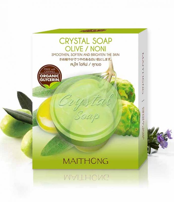 Maithong Crystal Soap Olive  Noni
