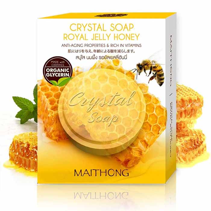 Maithong Crystal Soap Royal Jelly Honey