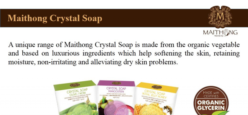 Maithong crystal soap