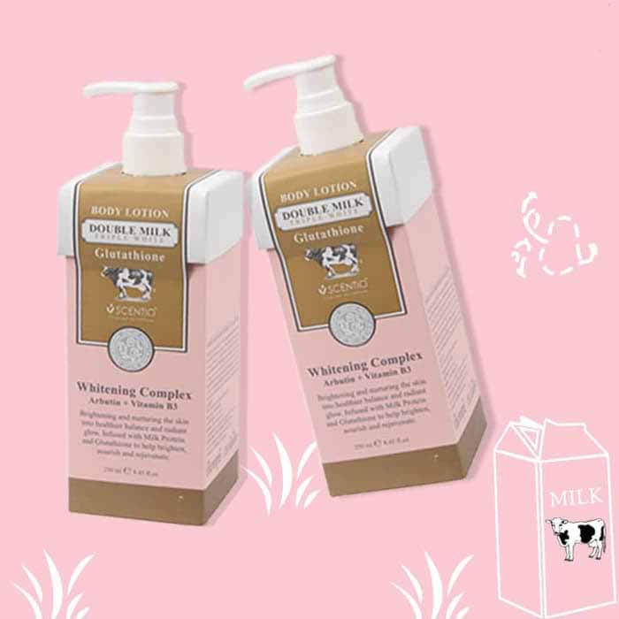 Scentio Double Milk Triple White Glutathione Body Lotion Thailand