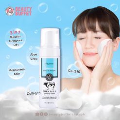 Scentio Milk Plus Q10 Deep Clean Mousse Facial Foam