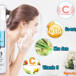 Scentio Milk Plus Q10 Deep Clean Mousse Facial Foam