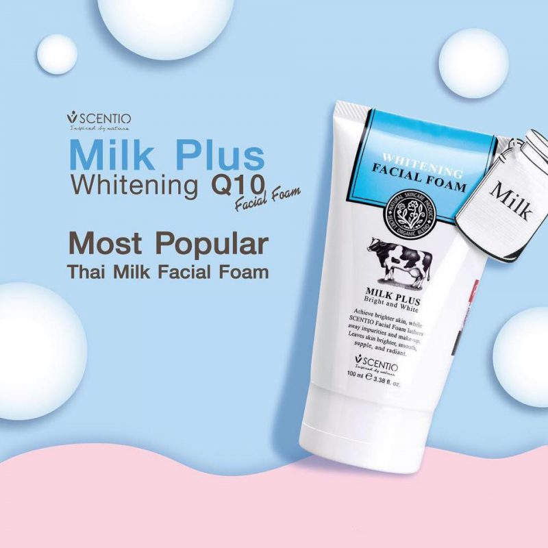 Scentio Milk Plus Whitening Facial Foam