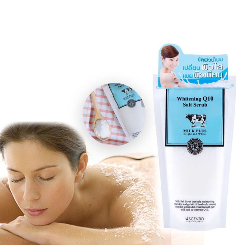 Scentio Milk Plus Whitening Q10 Salt Scrub