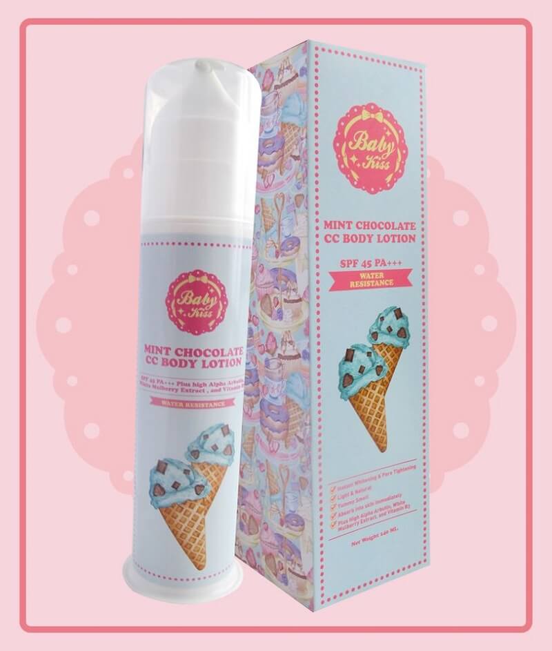 Baby Kiss Mint Chocolate CC Body Lotion