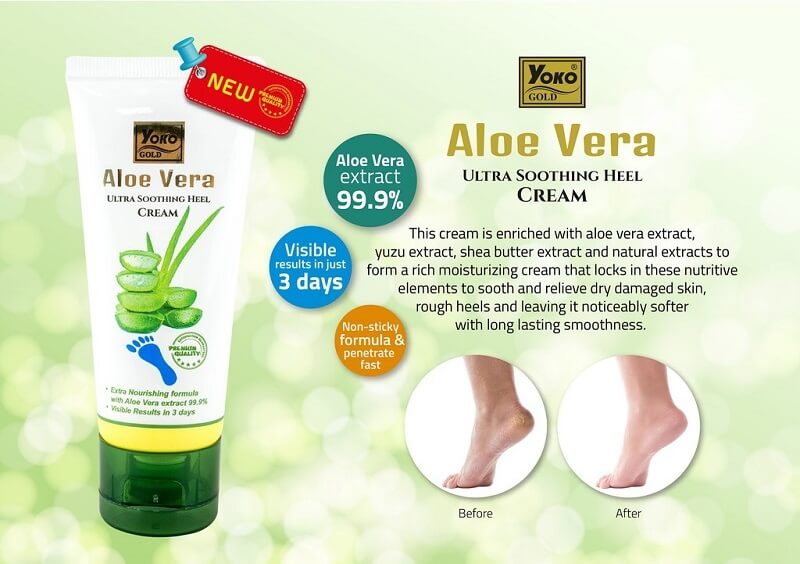 Yoko Gold Aloe Vera Ultra Soothing Heel Cream