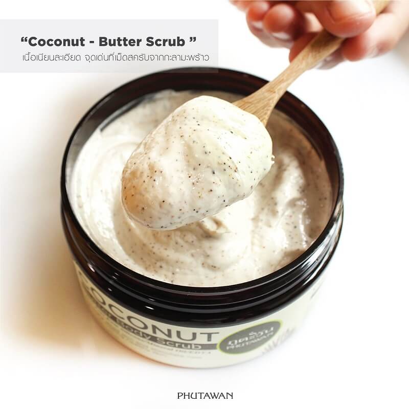 Phutawan Coconut Butter Body Scrub 