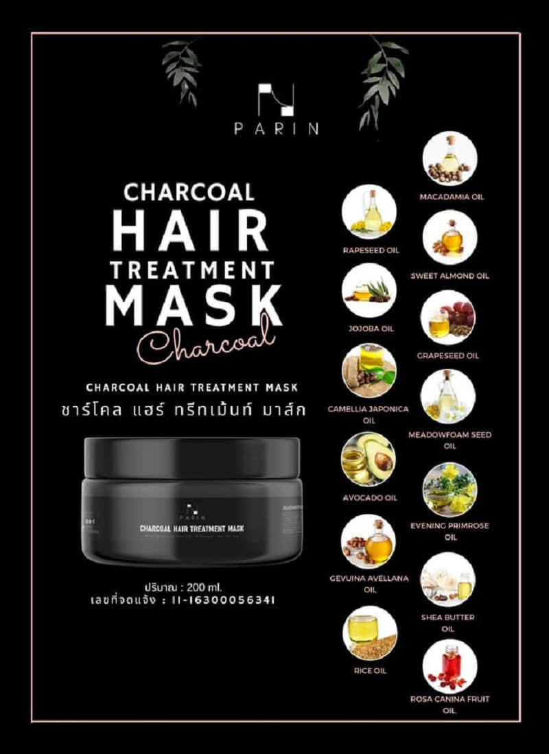 Parin Charcoal Hair Treatment Mask