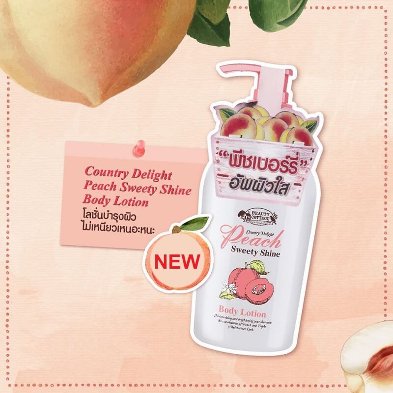 Peach Sweety Shine Body Lotion