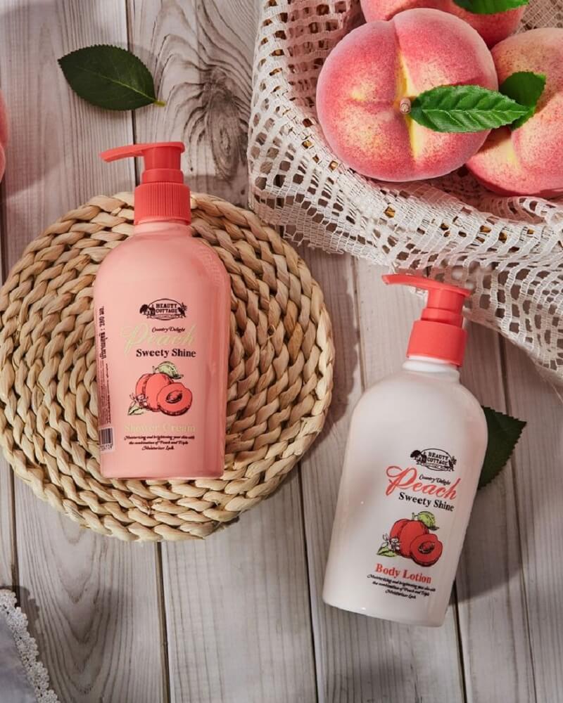 Peach Sweety Shine Body Lotion