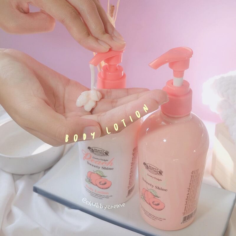 Peach Sweety Shine Body Lotion