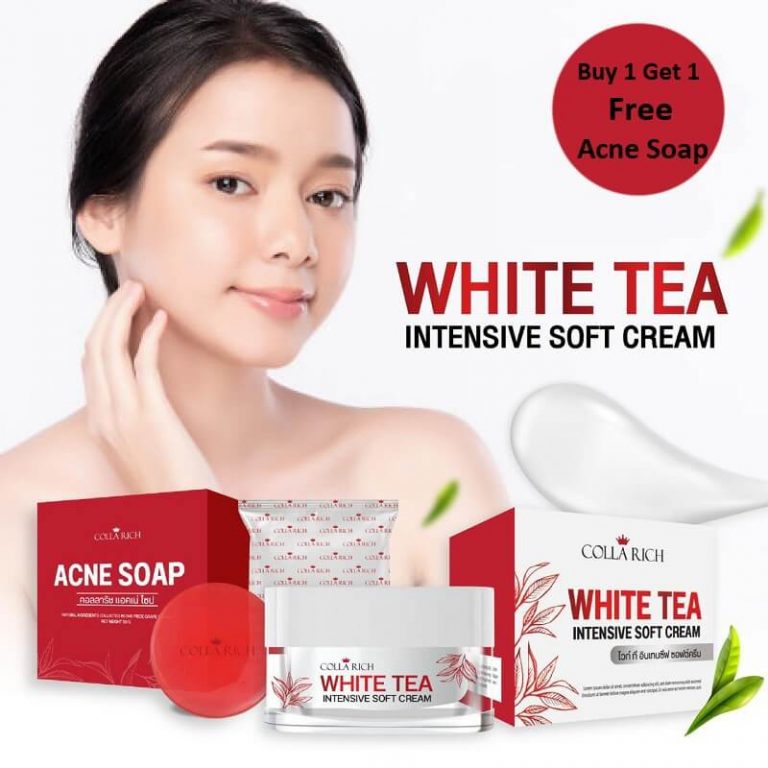 White Tea Intensive Soft Cream by Colla Rich Thailand Best Selling