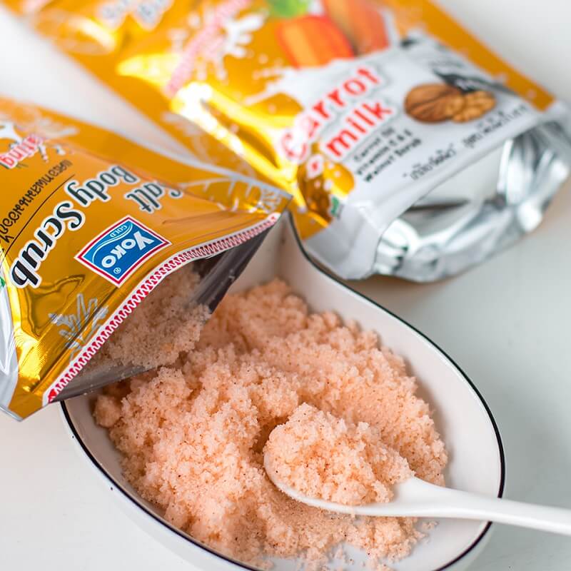 Yoko Gold Salt Body Scrub Carrot + Milk