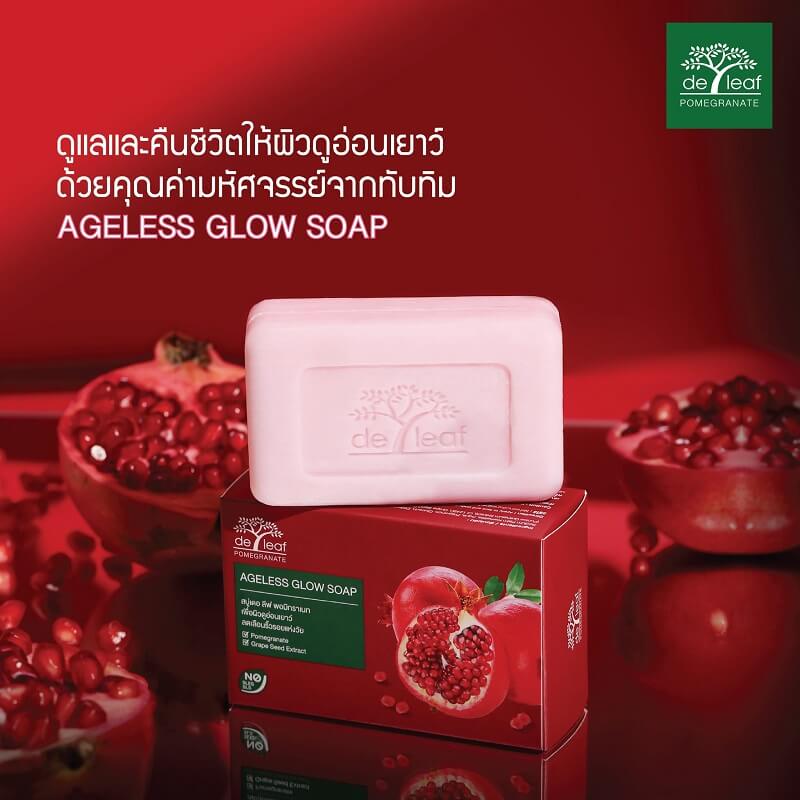 De Leaf Pomegranate Ageless Glow Soap
